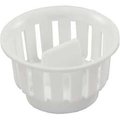 Jr Products JR PRODUCTS 95045 Threaded Basket; White J45-95045